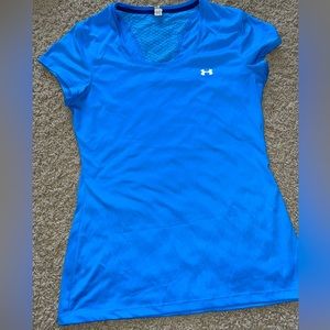 Under Armor Bright Blue Women’s Small Semi fitted short sleeve exercise top